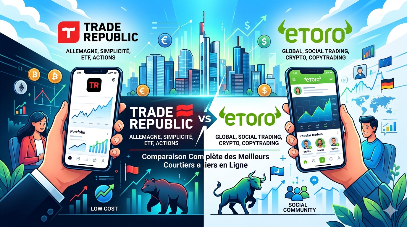 Trade Republic vs eToro : quelle plateforme choisir pour investir ?